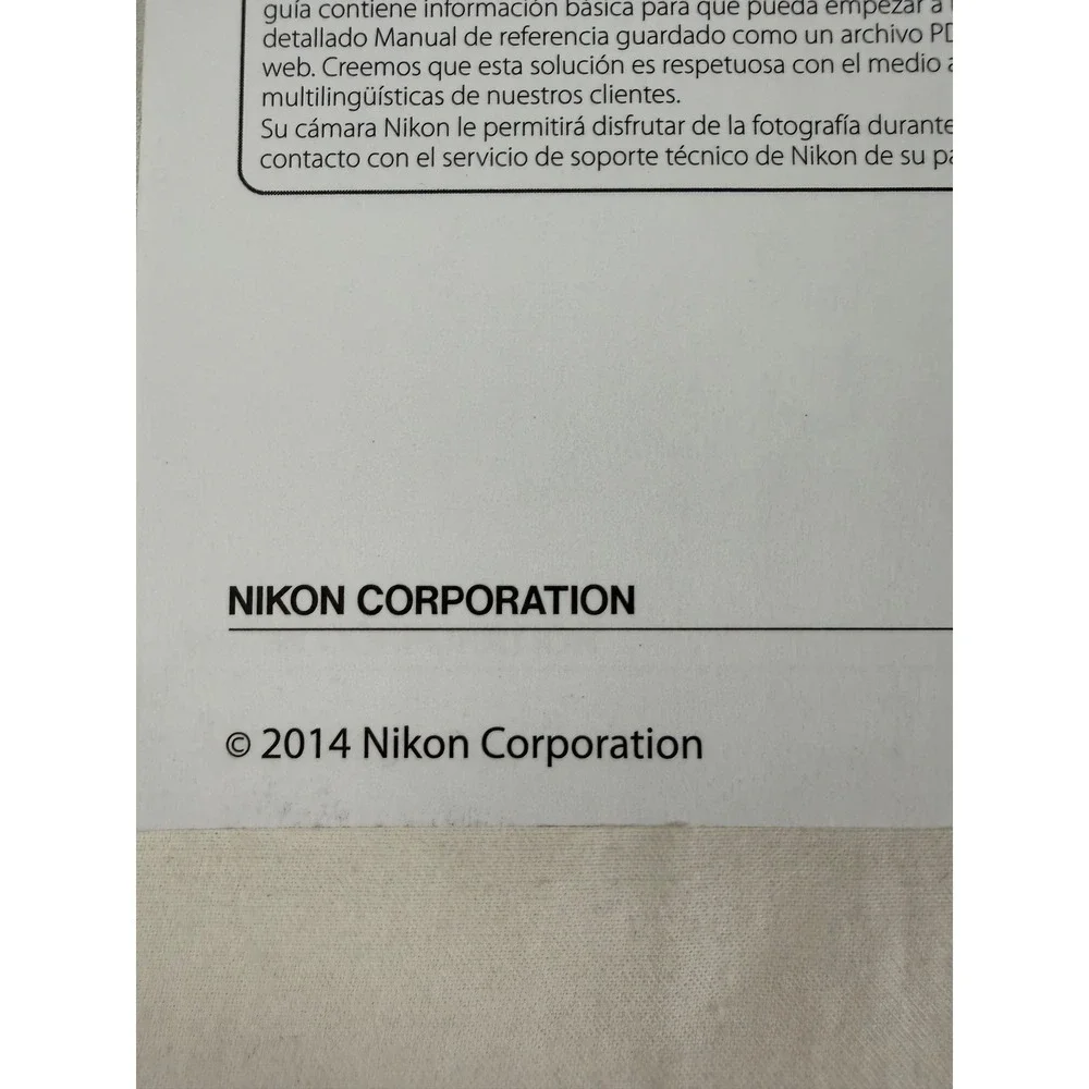 Nikon Coolpix L830 OEM Camera Quick Start‎ Guide
